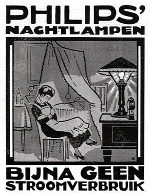 Advertentie voor nachtlampen, ontwerp Leo Gestel, ca. 1920. Advertentie voor nachtlampen, ontwerp Leo Gestel, ca. 1920.
