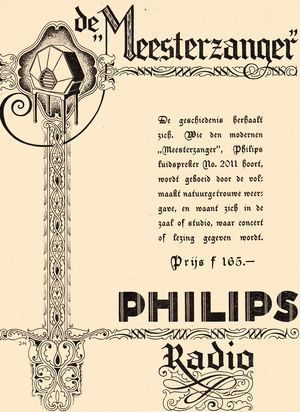 Advertentie voor luidspreker type 2011, De Meesterzanger fw0343