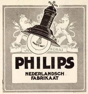 Reclame voor de halfwattlamp, c. 1919 Reclame voor de halfwattlamp, c. 1919