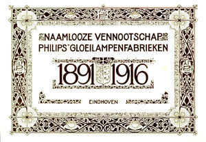 Titelblad boek 25-jarig jubileum, 1916 Titelblad boek 25-jarig jubileum, 1916